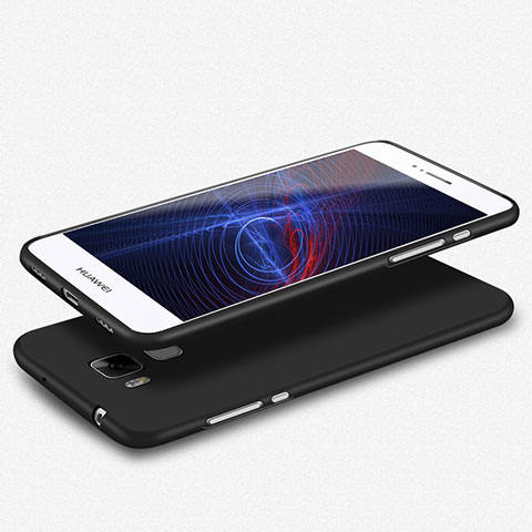 Silikon Hülle Handyhülle Ultra Dünn Schutzhülle S02 für Huawei G7 Plus Schwarz