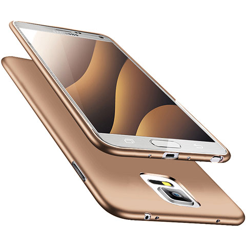 Silikon Hülle Handyhülle Ultra Dünn Schutzhülle S02 für Samsung Galaxy Note 4 SM-N910F Gold