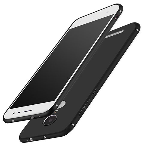 Silikon Hülle Handyhülle Ultra Dünn Schutzhülle S02 für Xiaomi Redmi Note 3 MediaTek Schwarz