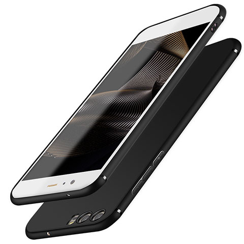 Silikon Hülle Handyhülle Ultra Dünn Schutzhülle S03 für Huawei P10 Schwarz