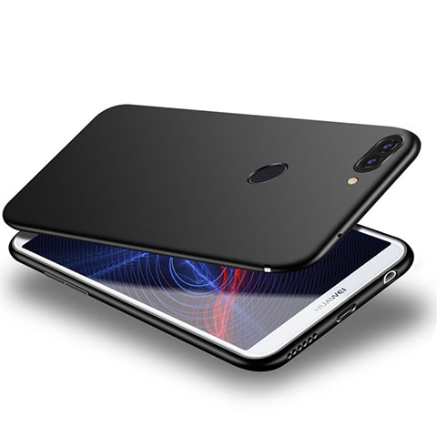 Silikon Hülle Handyhülle Ultra Dünn Schutzhülle S03 für Huawei Y9 (2018) Schwarz