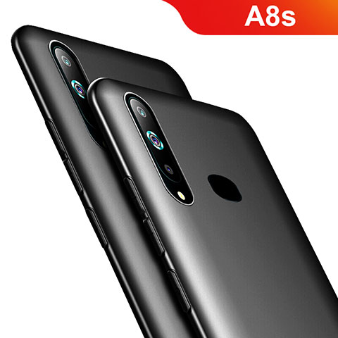 Silikon Hülle Handyhülle Ultra Dünn Schutzhülle S03 für Samsung Galaxy A8s SM-G8870 Schwarz