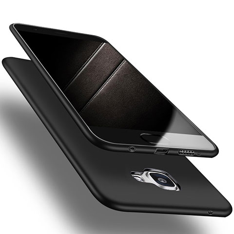 Silikon Hülle Handyhülle Ultra Dünn Schutzhülle S03 für Samsung Galaxy A9 (2016) A9000 Schwarz