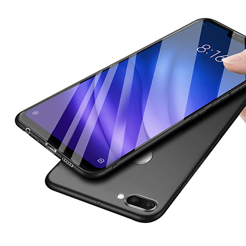 Silikon Hülle Handyhülle Ultra Dünn Schutzhülle S03 für Xiaomi Mi 8 Lite Schwarz