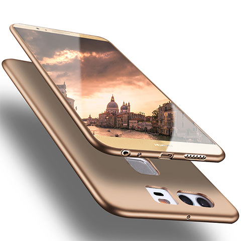 Silikon Hülle Handyhülle Ultra Dünn Schutzhülle S05 für Huawei P9 Plus Gold