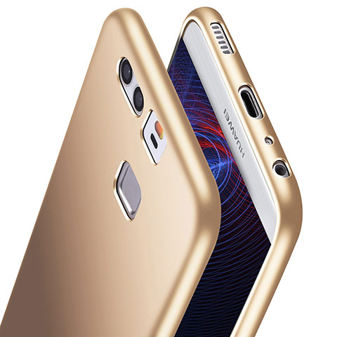 Silikon Hülle Handyhülle Ultra Dünn Schutzhülle S06 für Huawei P9 Plus Gold