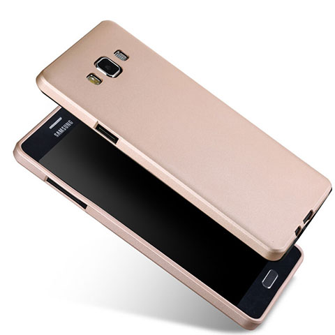 Silikon Hülle Handyhülle Ultra Dünn Schutzhülle Silikon für Samsung Galaxy A7 SM-A700 Gold