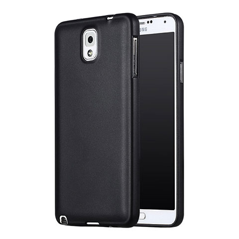 Silikon Hülle Handyhülle Ultra Dünn Schutzhülle Silikon für Samsung Galaxy Note 3 N9000 Schwarz