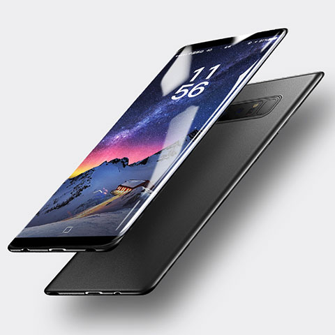 Silikon Hülle Handyhülle Ultra Dünn Schutzhülle Silikon für Samsung Galaxy Note 8 Schwarz