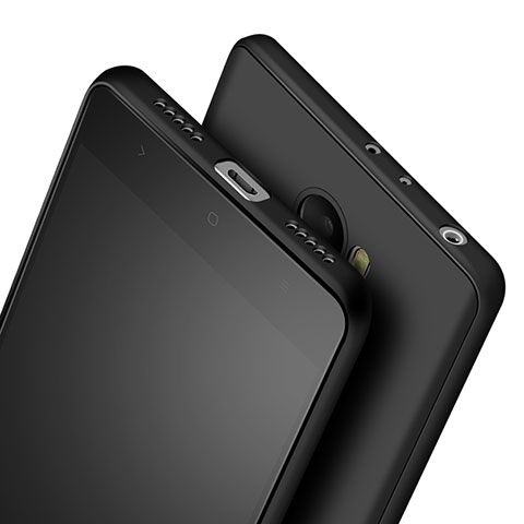Silikon Hülle Handyhülle Ultra Dünn Schutzhülle Silikon für Xiaomi Redmi 4 Standard Edition Schwarz