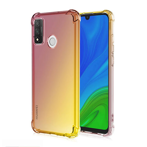 Silikon Hülle Handyhülle Ultra Dünn Schutzhülle Tasche Durchsichtig Transparent Farbverlauf H01 für Huawei P Smart (2020) Braun