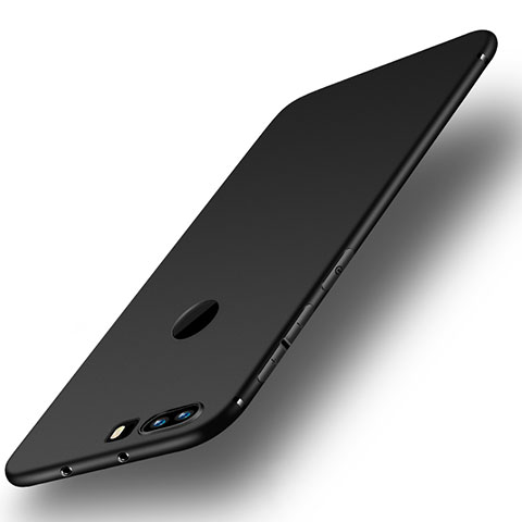 Silikon Hülle Handyhülle Ultra Dünn Schutzhülle Tasche S01 für Huawei Honor 8 Schwarz