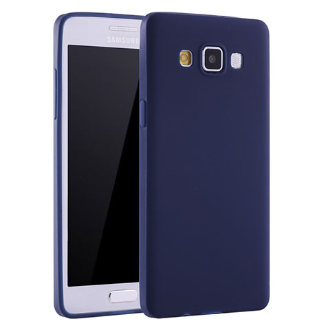 Silikon Hülle Handyhülle Ultra Dünn Schutzhülle Tasche S01 für Samsung Galaxy A7 SM-A700 Blau