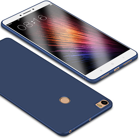 Silikon Hülle Handyhülle Ultra Dünn Schutzhülle Tasche S01 für Xiaomi Mi Max Blau