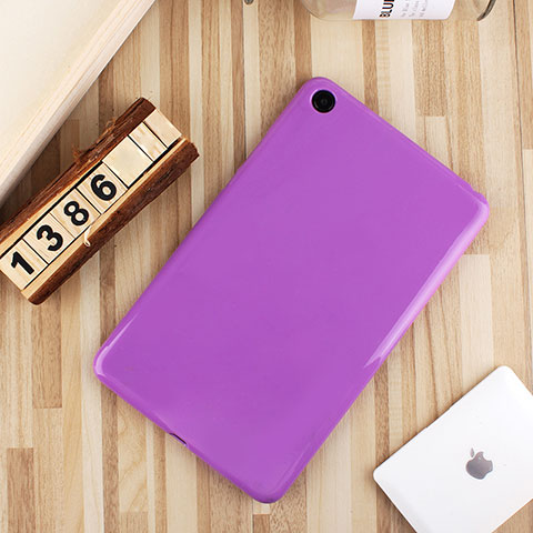 Silikon Hülle Handyhülle Ultra Dünn Schutzhülle Tasche S01 für Xiaomi Mi Pad 4 Plus 10.1 Violett