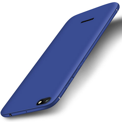 Silikon Hülle Handyhülle Ultra Dünn Schutzhülle Tasche S01 für Xiaomi Redmi 6A Blau