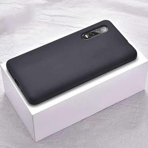 Silikon Hülle Handyhülle Ultra Dünn Schutzhülle Tasche S02 für Huawei P30 Schwarz