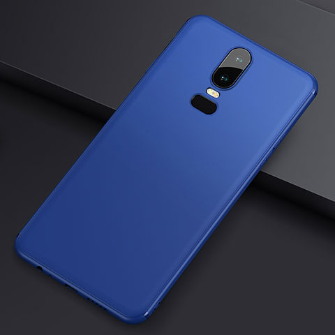 Silikon Hülle Handyhülle Ultra Dünn Schutzhülle Tasche S02 für OnePlus 6 Blau