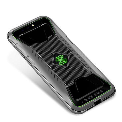 Silikon Hülle Handyhülle Ultra Dünn Schutzhülle Tasche S02 für Xiaomi Black Shark Grau