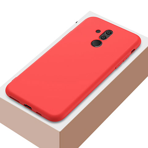 Silikon Hülle Handyhülle Ultra Dünn Schutzhülle Tasche S04 für Huawei Mate 20 Lite Rot