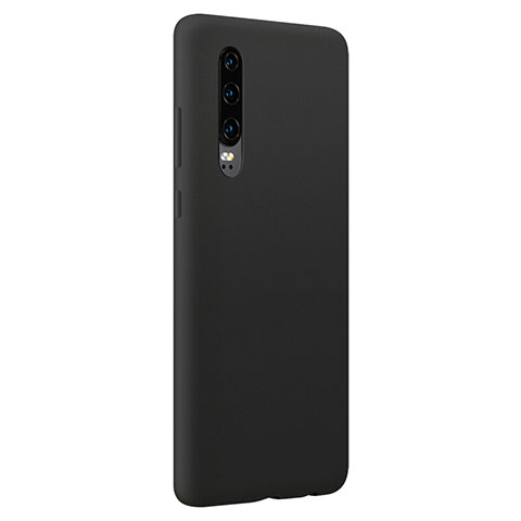 Silikon Hülle Handyhülle Ultra Dünn Schutzhülle Tasche S05 für Huawei P30 Schwarz