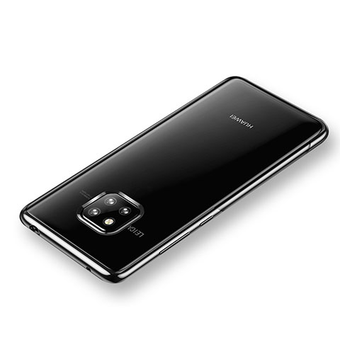 Silikon Hülle Handyhülle Ultradünn Tasche Durchsichtig Transparent für Huawei Mate 20 Pro Schwarz