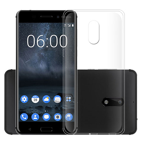 Silikon Hülle Handyhülle Ultradünn Tasche Durchsichtig Transparent für Nokia 6 Klar