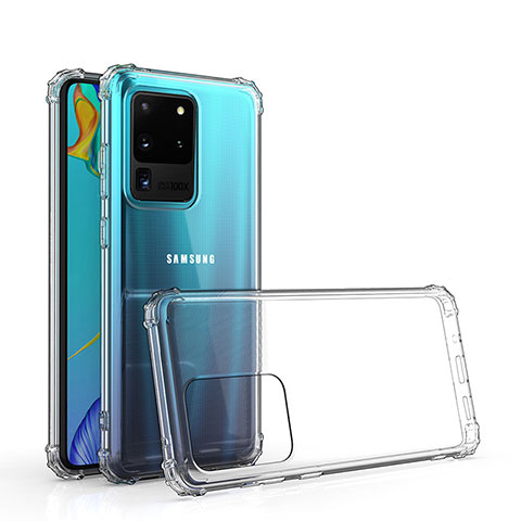 Silikon Hülle Handyhülle Ultradünn Tasche Durchsichtig Transparent für Samsung Galaxy S20 Ultra Klar