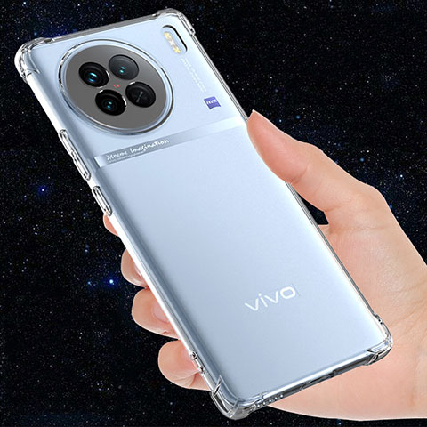 Silikon Hülle Handyhülle Ultradünn Tasche Durchsichtig Transparent für Vivo X90 5G Klar