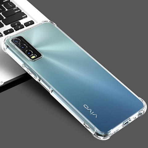 Silikon Hülle Handyhülle Ultradünn Tasche Durchsichtig Transparent für Vivo Y12s Klar