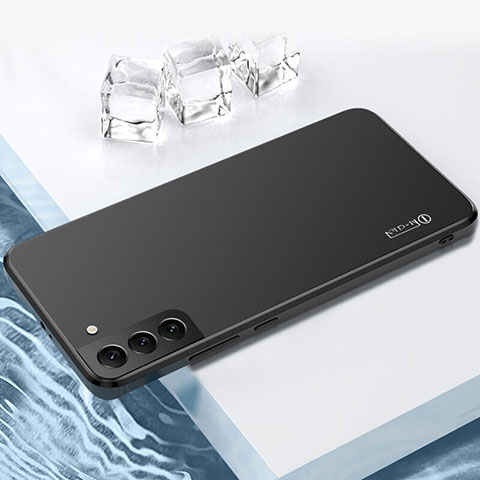 Silikon Hülle Handyhülle und Kunststoff Schutzhülle Hartschalen Tasche für Samsung Galaxy S22 Plus 5G Schwarz