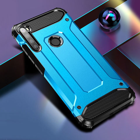 Silikon Hülle Handyhülle und Kunststoff Schutzhülle Tasche für Xiaomi Redmi Note 8 Blau