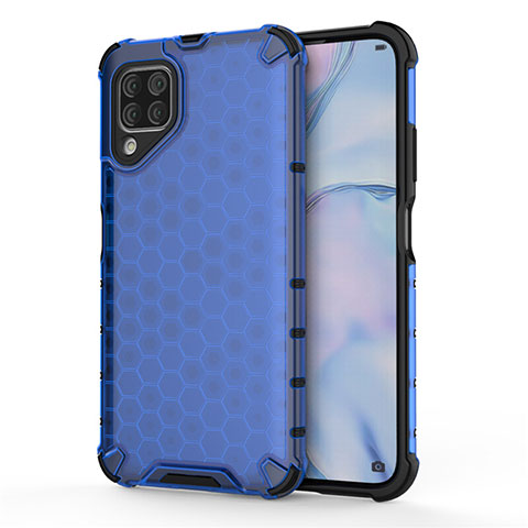 Silikon Hülle Handyhülle und Kunststoff Schutzhülle Tasche R02 für Huawei Nova 6 SE Blau