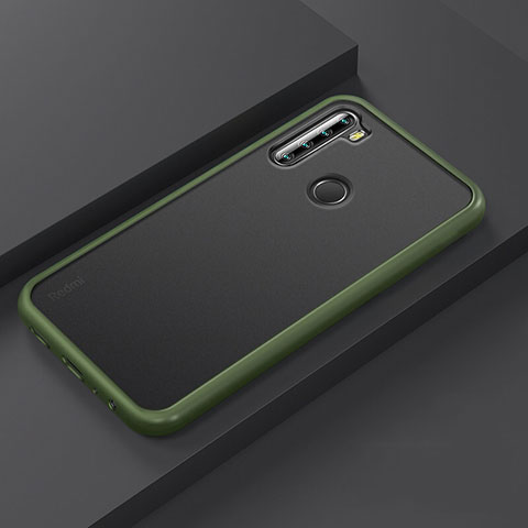 Silikon Hülle Handyhülle und Kunststoff Schutzhülle Tasche R03 für Xiaomi Redmi Note 8T Grün