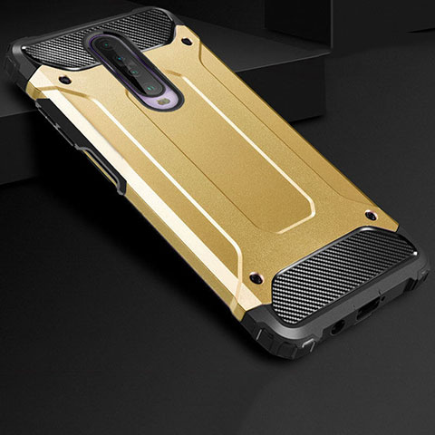Silikon Hülle Handyhülle und Kunststoff Schutzhülle Tasche U01 für Xiaomi Redmi K30 5G Gold