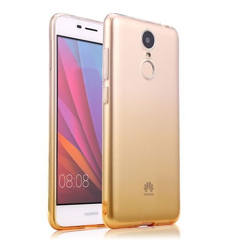 Silikon Hülle Ultra Dünn Schutzhülle Durchsichtig Farbverlauf für Huawei Enjoy 6 Gelb