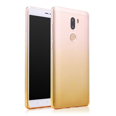 Silikon Hülle Ultra Dünn Schutzhülle Durchsichtig Farbverlauf für Xiaomi Mi 5S Plus Gelb