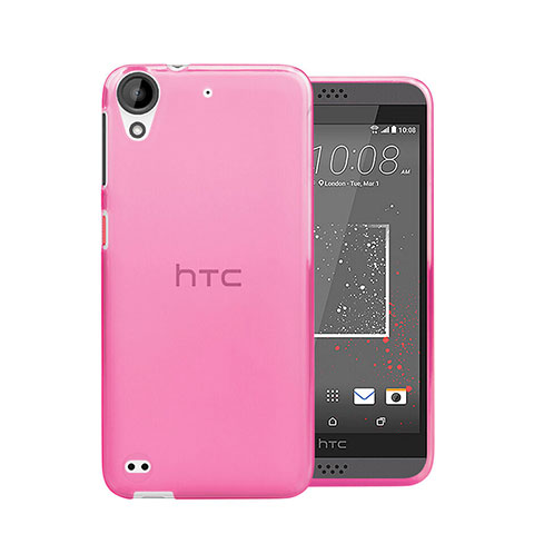 Silikon Hülle Ultra Dünn Schutzhülle Durchsichtig Transparent für HTC Desire 630 Rosa