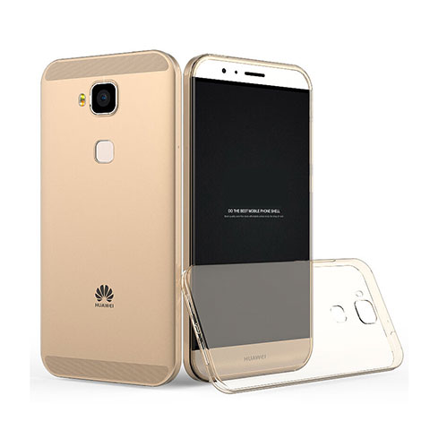 Silikon Hülle Ultra Dünn Schutzhülle Durchsichtig Transparent für Huawei G7 Plus Gold