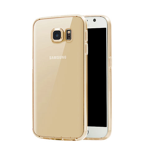 Silikon Hülle Ultra Dünn Schutzhülle Durchsichtig Transparent für Samsung Galaxy S7 G930F G930FD Gold