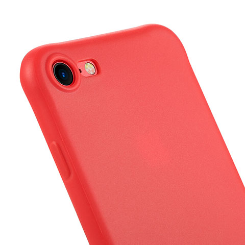 Silikon Schutzhülle Gummi Tasche C01 für Apple iPhone 7 Rot