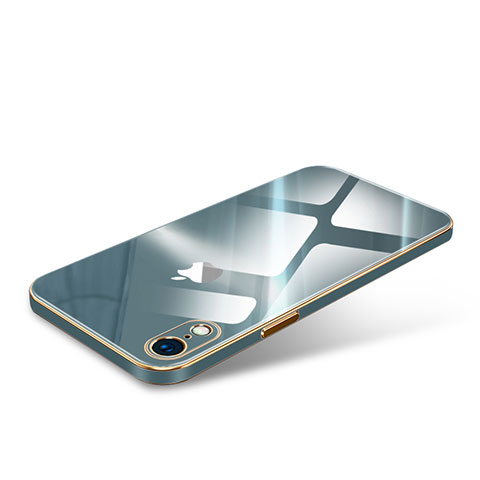 Silikon Schutzhülle Luxus Rahmen Tasche Hülle Durchsichtig Transparent Spiegel für Apple iPhone XR Nachtgrün