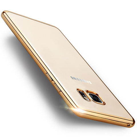 Silikon Schutzhülle Rahmen Tasche Durchsichtig Transparent Matt für Samsung Galaxy Note 7 Gold