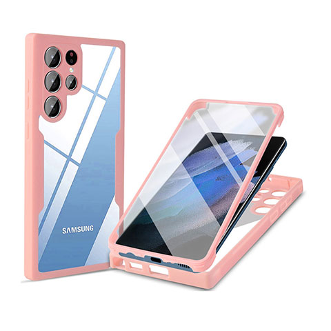 Handyhülle Silikon Hülle Rahmen Schutzhülle Spiegel Modisch Muster für Samsung  Galaxy S24 Ultra 5G Plusfarbig