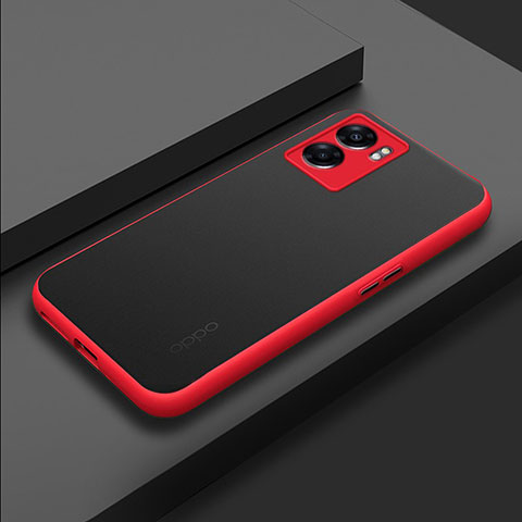 Silikon Schutzhülle Rahmen Tasche Hülle Durchsichtig Transparent für OnePlus Nord N300 5G Rot