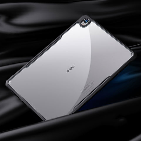 Silikon Schutzhülle Rahmen Tasche Hülle Durchsichtig Transparent Spiegel für Huawei MediaPad M6 10.8 Schwarz