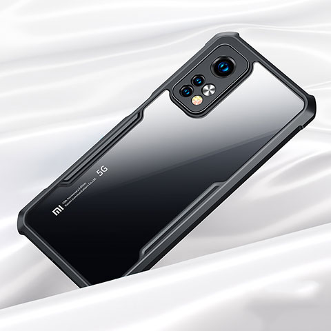 Silikon Schutzhülle Rahmen Tasche Hülle Durchsichtig Transparent Spiegel für Xiaomi Mi 10T 5G Schwarz
