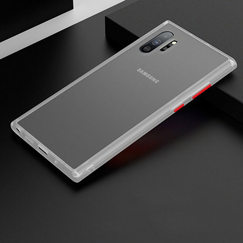 Silikon Schutzhülle Rahmen Tasche Hülle Durchsichtig Transparent Spiegel H02 für Samsung Galaxy Note 10 Plus 5G Weiß