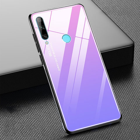 Silikon Schutzhülle Rahmen Tasche Hülle Spiegel Farbverlauf Regenbogen H02 für Huawei Honor 20 Lite Violett