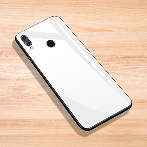 Silikon Schutzhülle Rahmen Tasche Hülle Spiegel für Huawei Enjoy Max Weiß